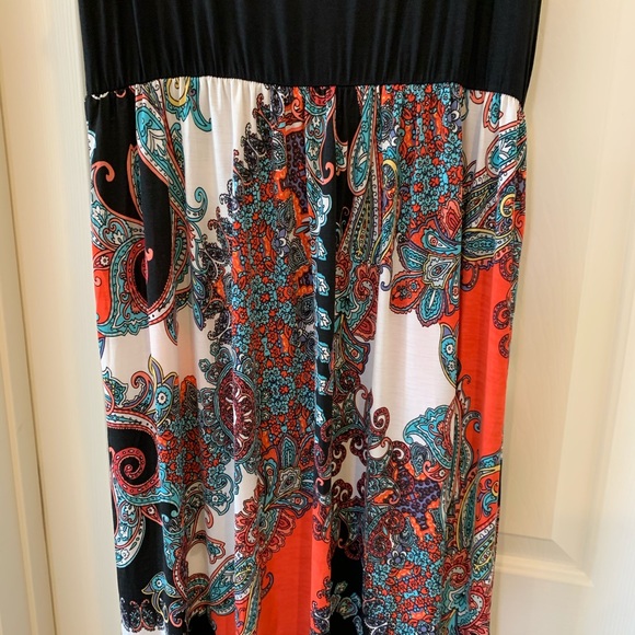 ❤️LAST 1X NEW PLUS Size Black Paisley Maxi Dress - Picture 8 of 8